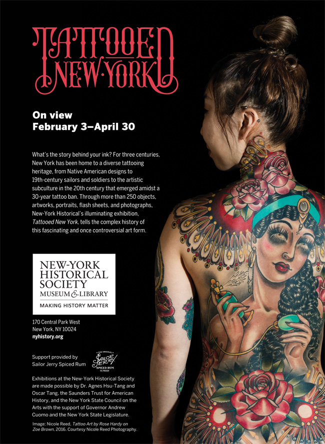 Save the Dates!  February 3rd- April 30th at the New York Historical Society